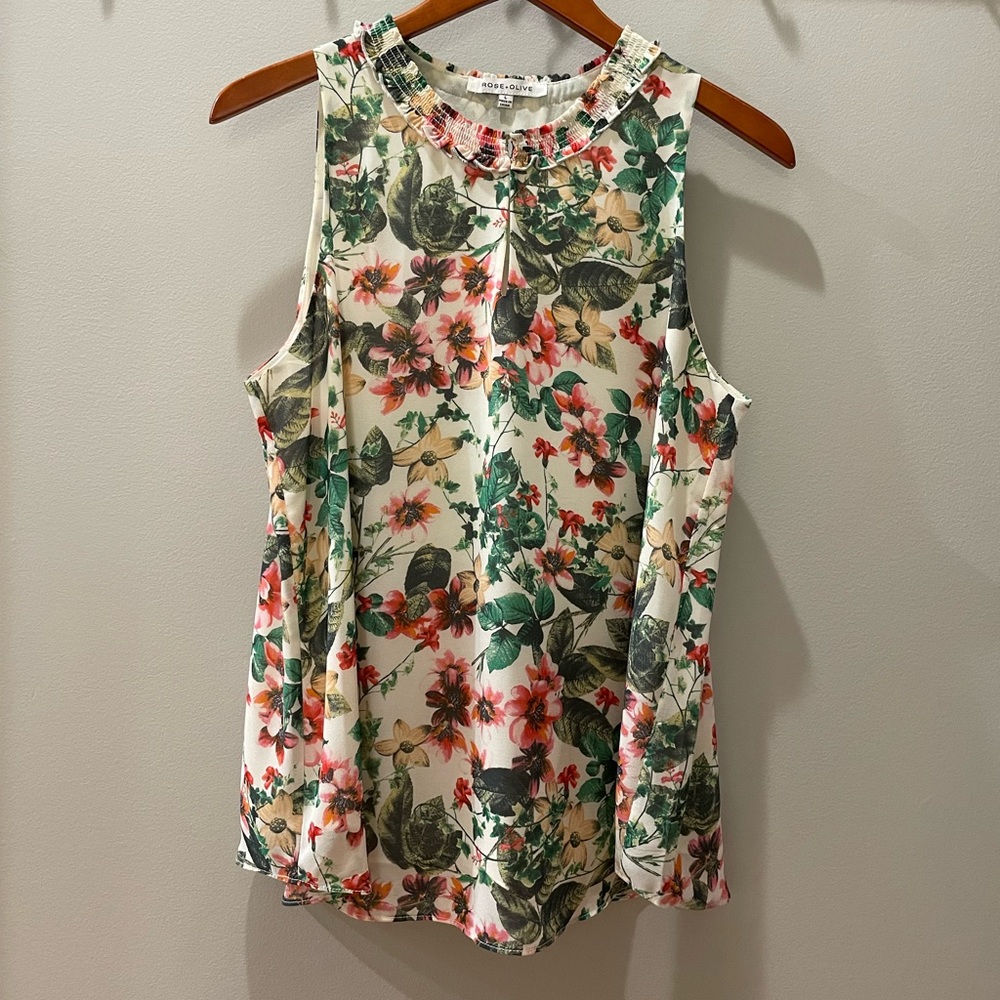Rose + Olive Tank
